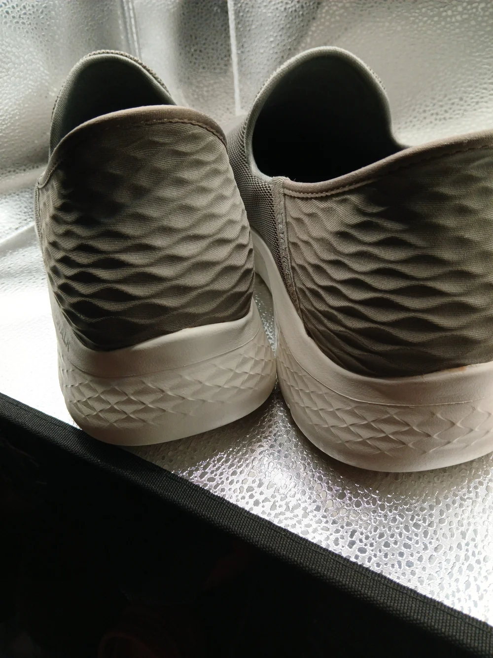 Skechers Dark Taupe GOwalk Slip-On Mesh Sneakers Men's Size 13